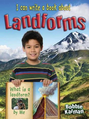 cover image of I Can Write a Book about Landforms